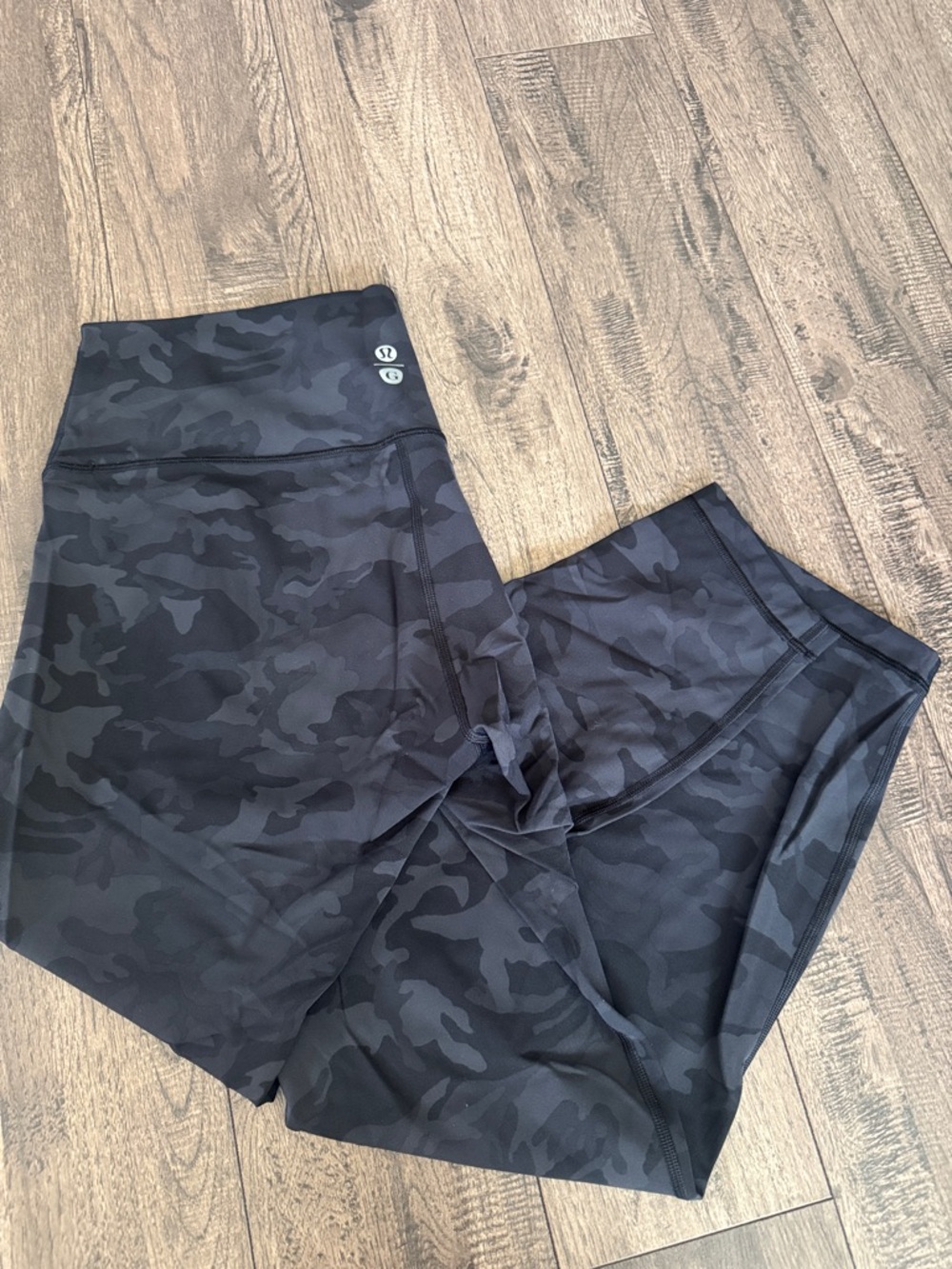 Lululemon X GRIT CYCLE High-Rise Camo Leggings - Black/Grey